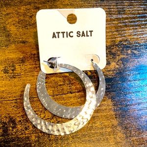 Attic Salt 2” Hoop Earrings